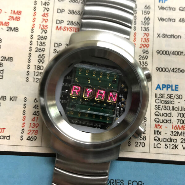 ovo classics led clear lens watch with custom name ryan