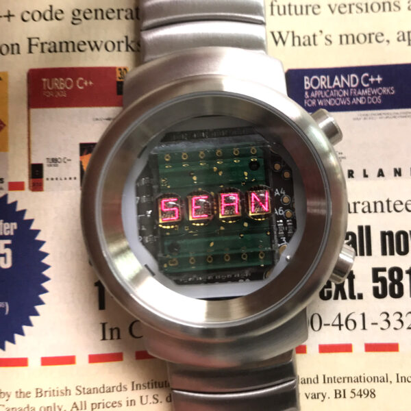ovo classics led clear lens watch with custom name sean